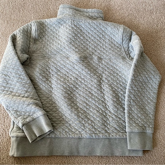 Patagonia Organic Cotton Quilted Snap T Pullover Sweater Green | Size M Women’s - Picture 4 of 4